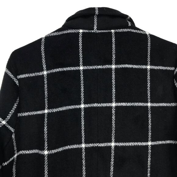 HAVE LA Black White Windowpane Plaid Soft Structure Blazer Jacket - Picture 10 of 16
